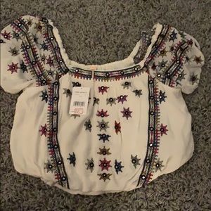 Free people ivory blouse